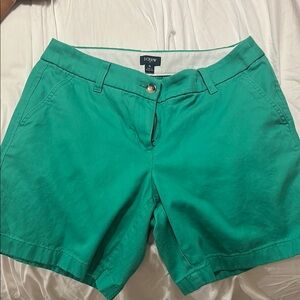 J. Crew Green Bermuda Shorts Classic Preppy Style